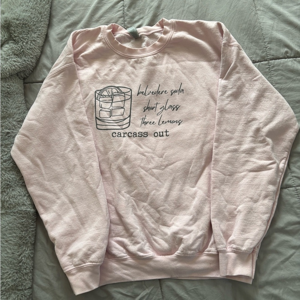 Pink Graphic Sweatshirt